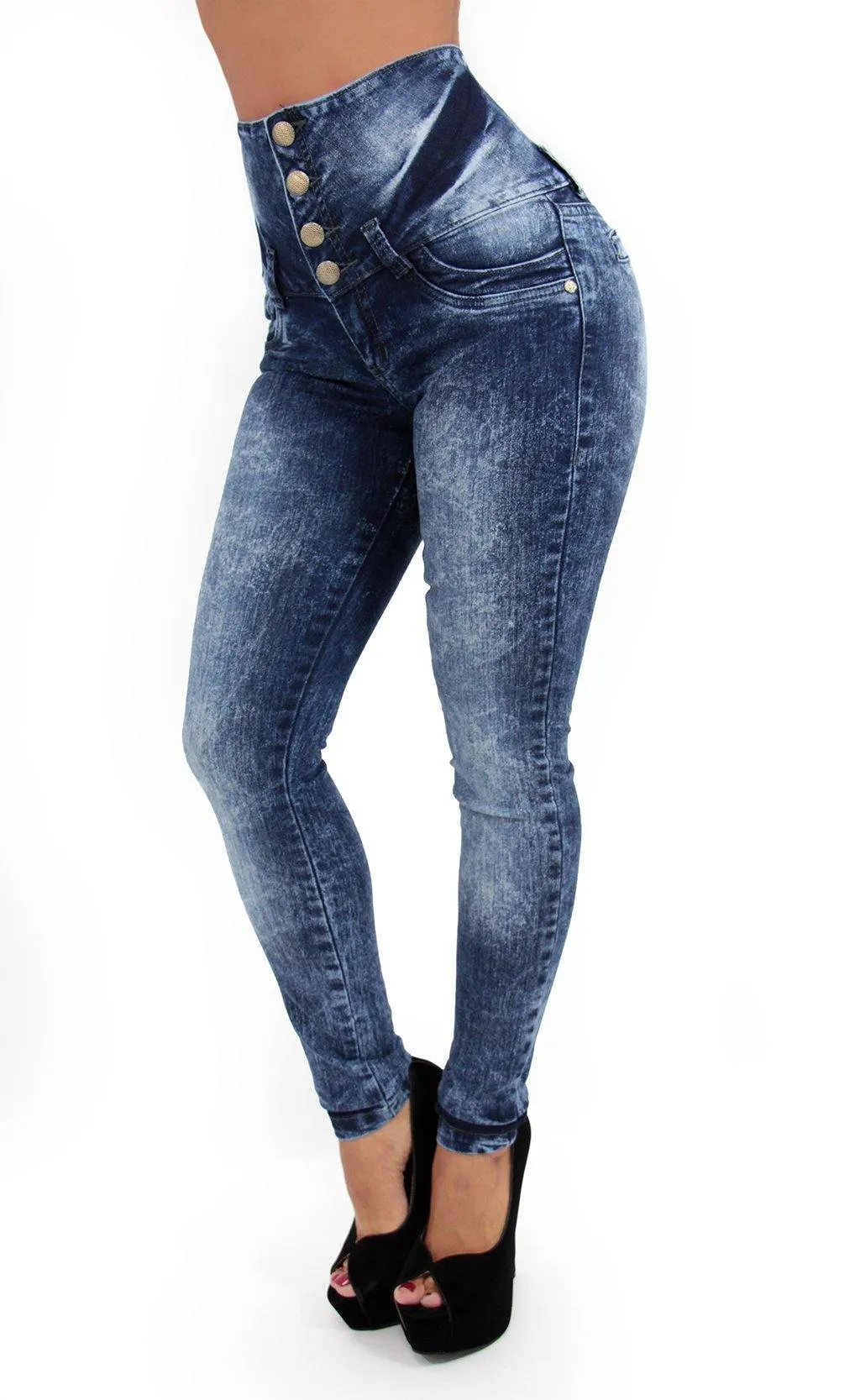 17394 Maripily High Waist Skinny Jean