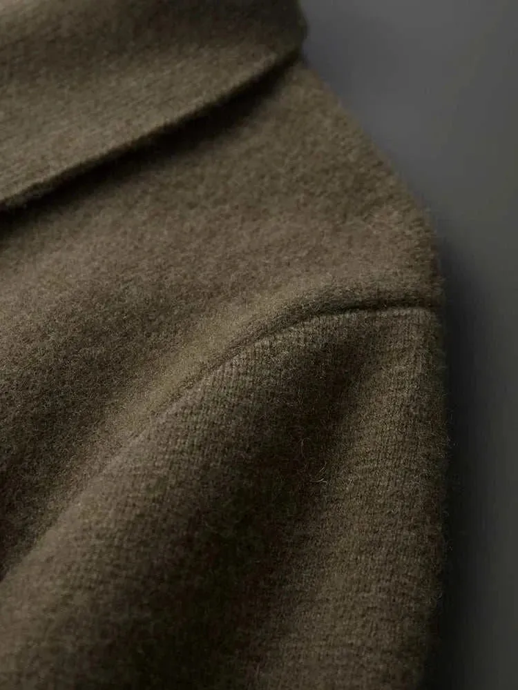 Antonios wool polo collar cardigan