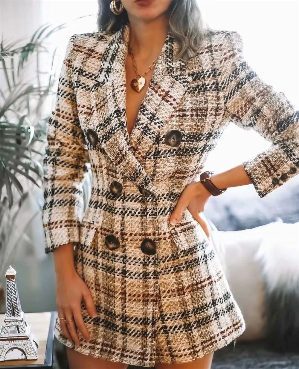 Blazer & Rok Set - Dames - Stijlvolle Blazer met Bijpassende Rok in Hoogwaardige Stof