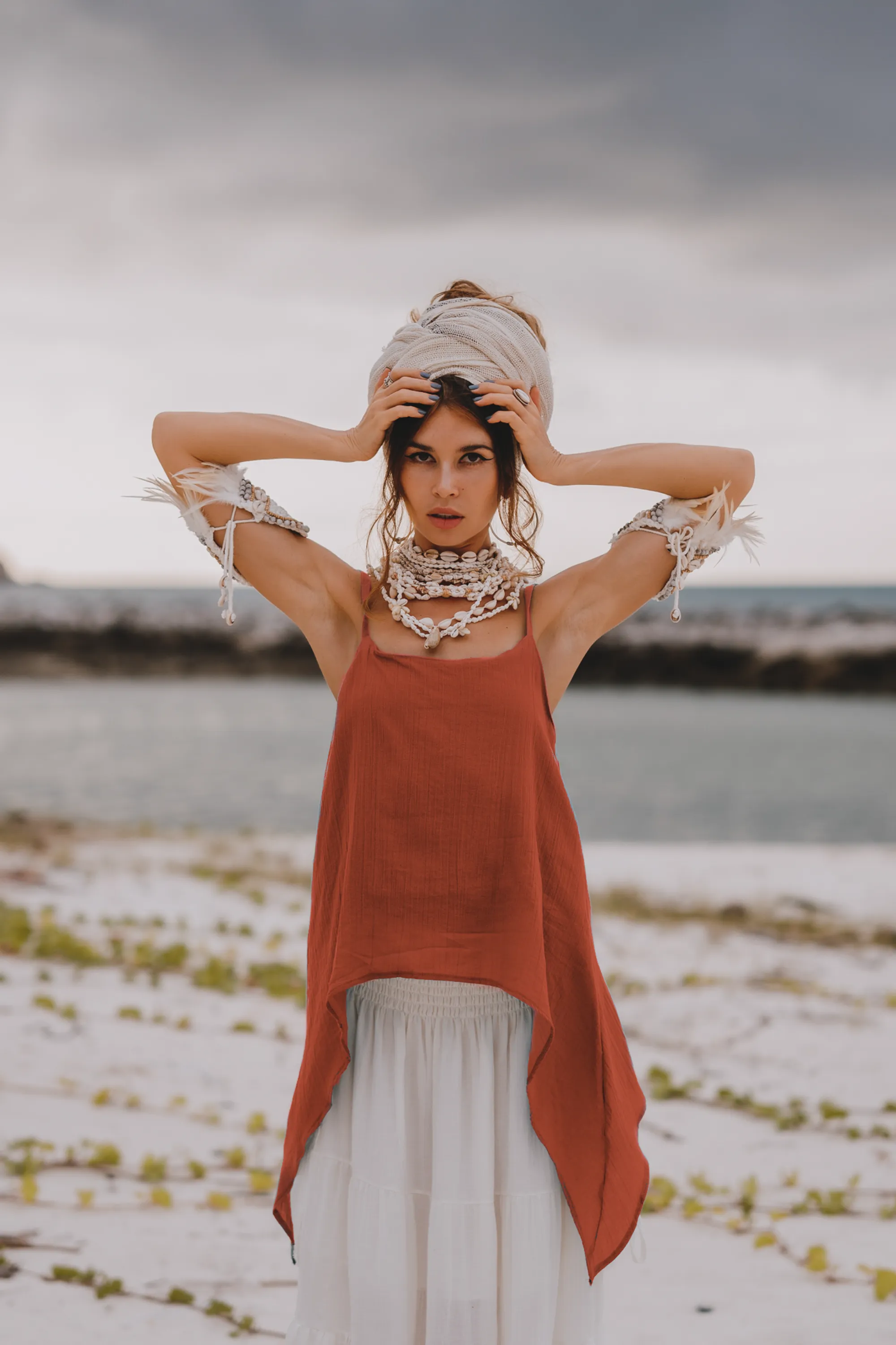 Cotton Top Calypso Rust