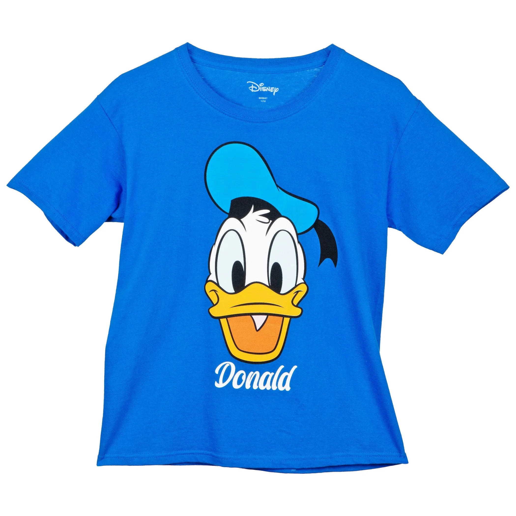 Disney Donald Duck Character Face Signature Youth T-Shirt