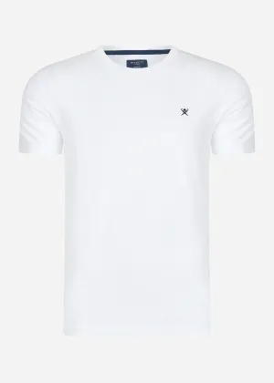 Embroidered logo t-shirt - white