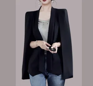 Fashion Personality Slim Cape Jacket