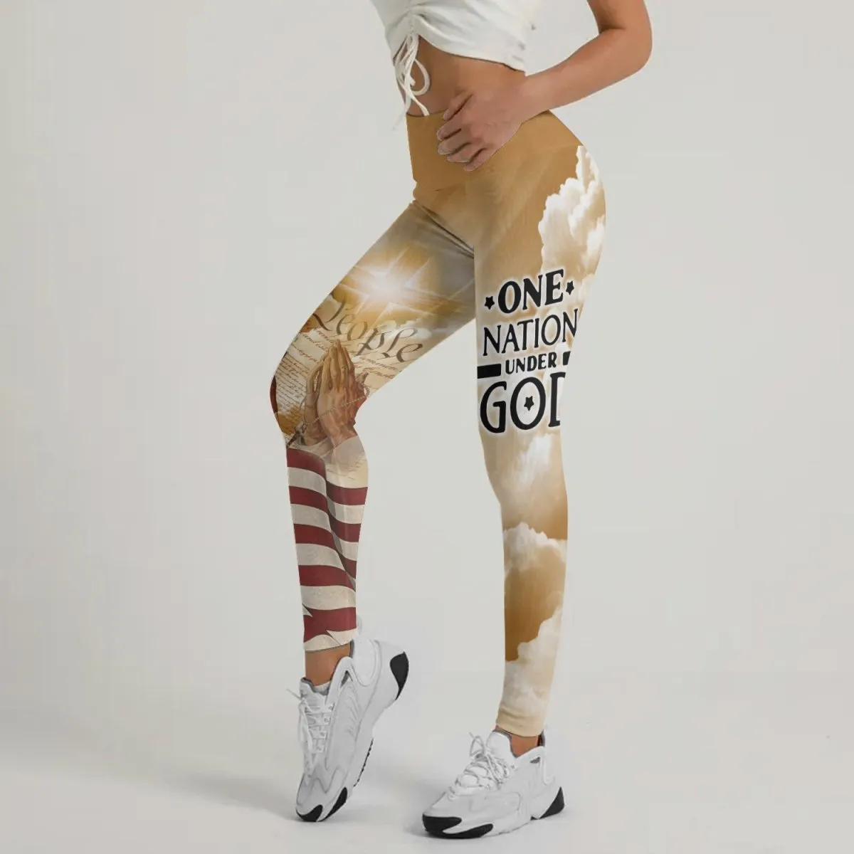 One Nation Under God Leggings