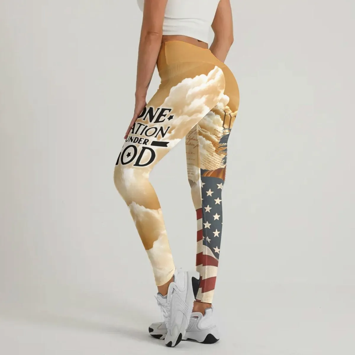 One Nation Under God Leggings