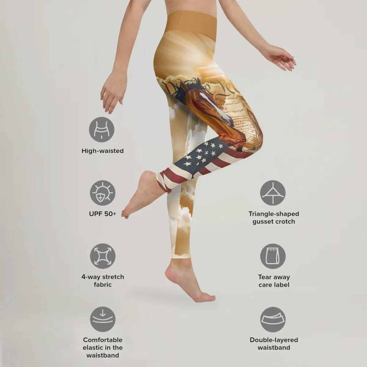 One Nation Under God Leggings