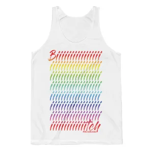 Rainbeaux Biiiiiiiiiiiiiiiiiiiiiiiiiiiiiitch Classic Fit Tank Top (Wht)