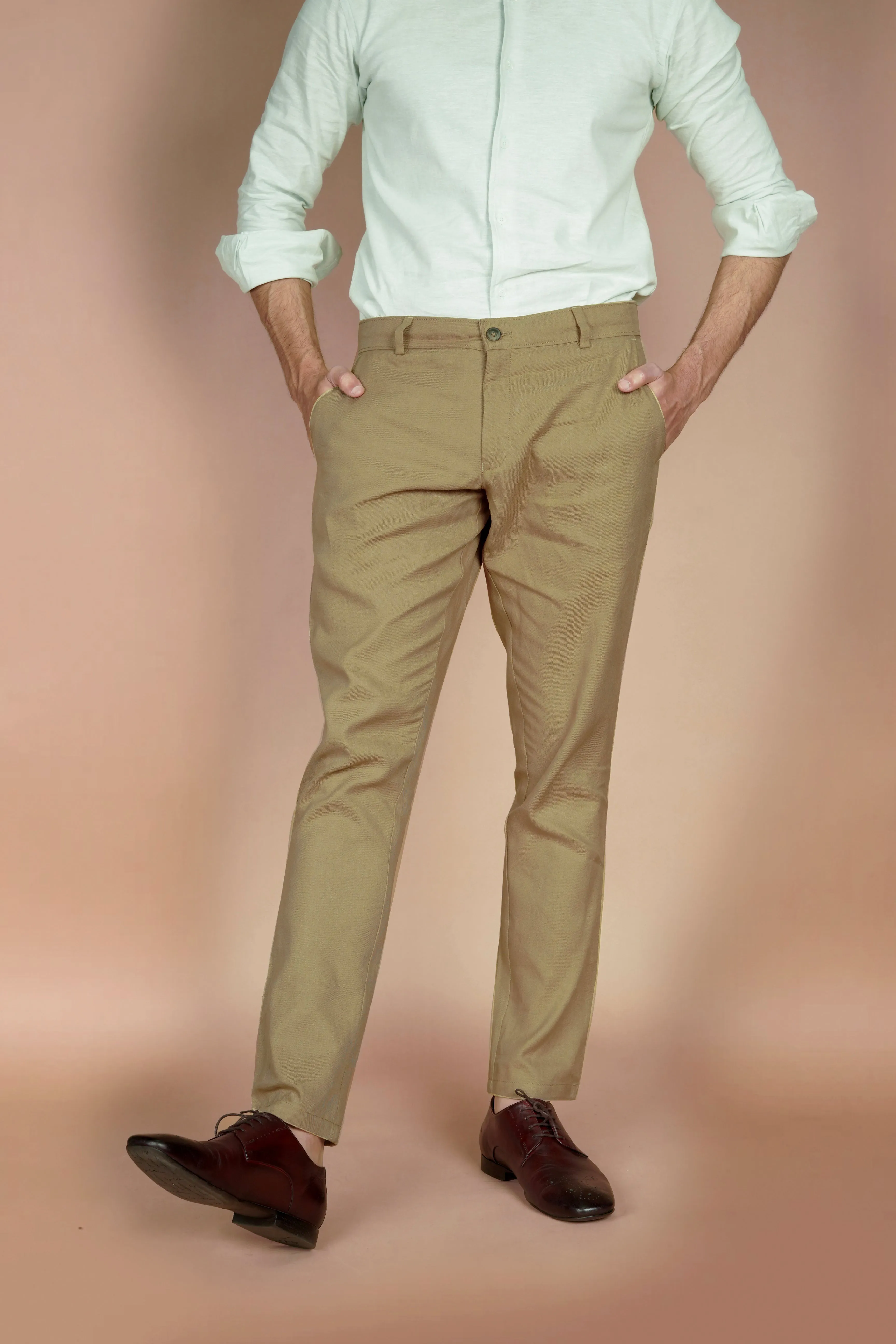 Tan Linen Trousers