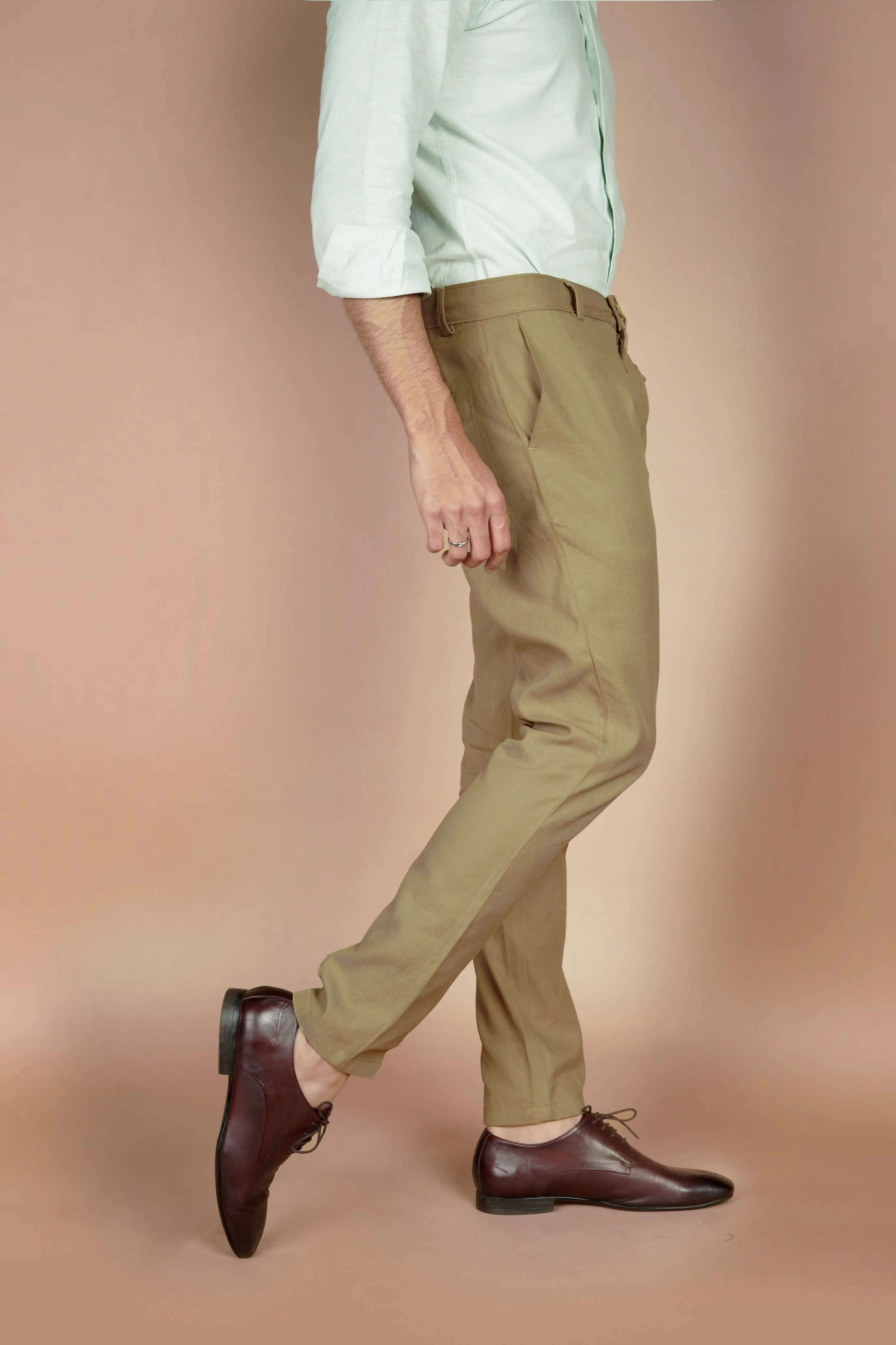 Tan Linen Trousers