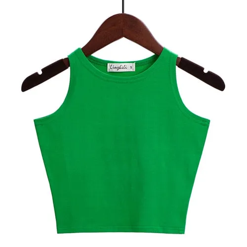 Women Sexy Cotton Crop Top Bustier